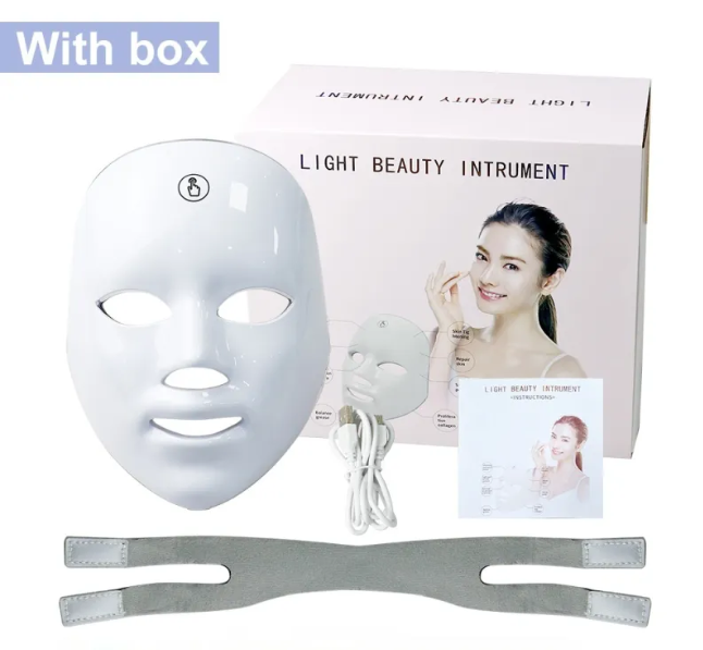 Máscara Facial LED Radiance7 – Terapia de Rejuvenecimiento de la Piel y Anti-Envejecimiento