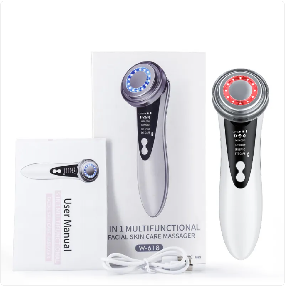 Dispositivo de Cuidado Facial con Iontoforésis y Terapia de Luz LED