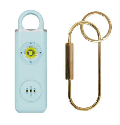 Sirena de Autodefensa y Alarma de Seguridad para Mujeres, Llavero con Luz LED SOS y Alarma Personal de Seguridad
