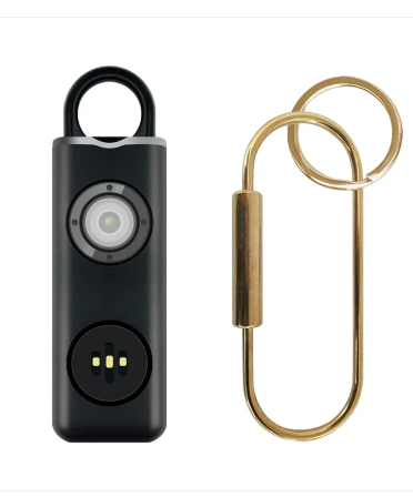 Sirena de Autodefensa y Alarma de Seguridad para Mujeres, Llavero con Luz LED SOS y Alarma Personal de Seguridad