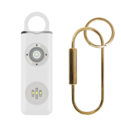 Sirena de Autodefensa y Alarma de Seguridad para Mujeres, Llavero con Luz LED SOS y Alarma Personal de Seguridad