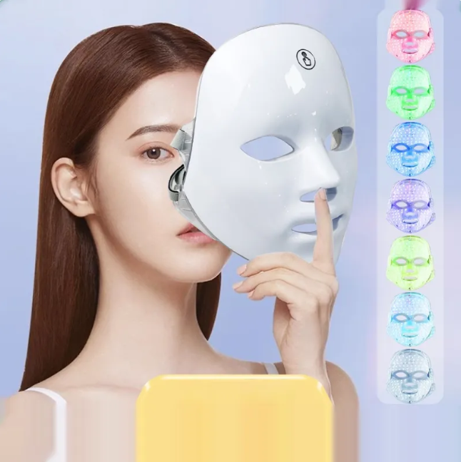 Máscara Facial LED Radiance7 – Terapia de Rejuvenecimiento de la Piel y Anti-Envejecimiento