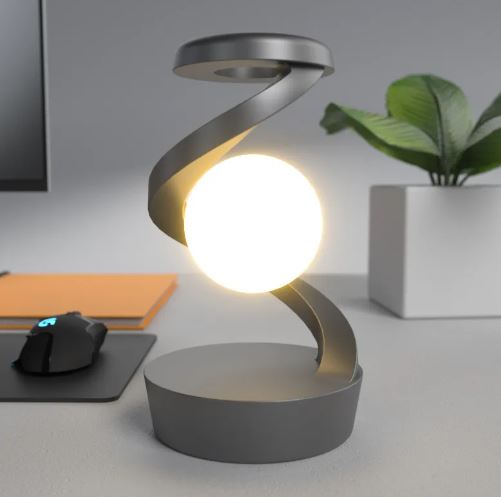 Drehbare Mond-Schreibtischlampe mit kabellosem Laden und Sensorsteuerung