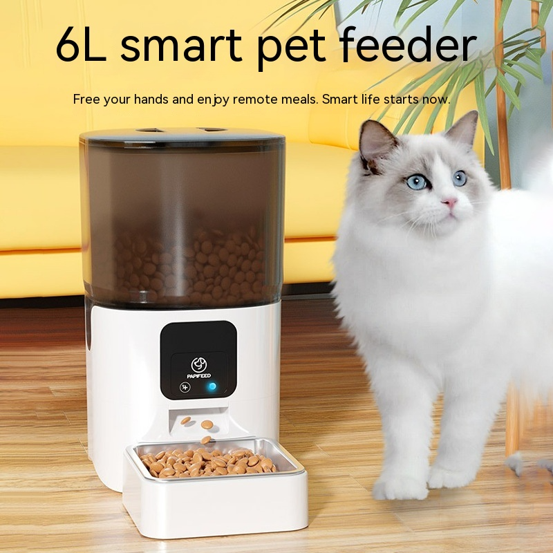 Comedero Automático Inteligente para Mascotas de 6L con Control WiFi Remoto
