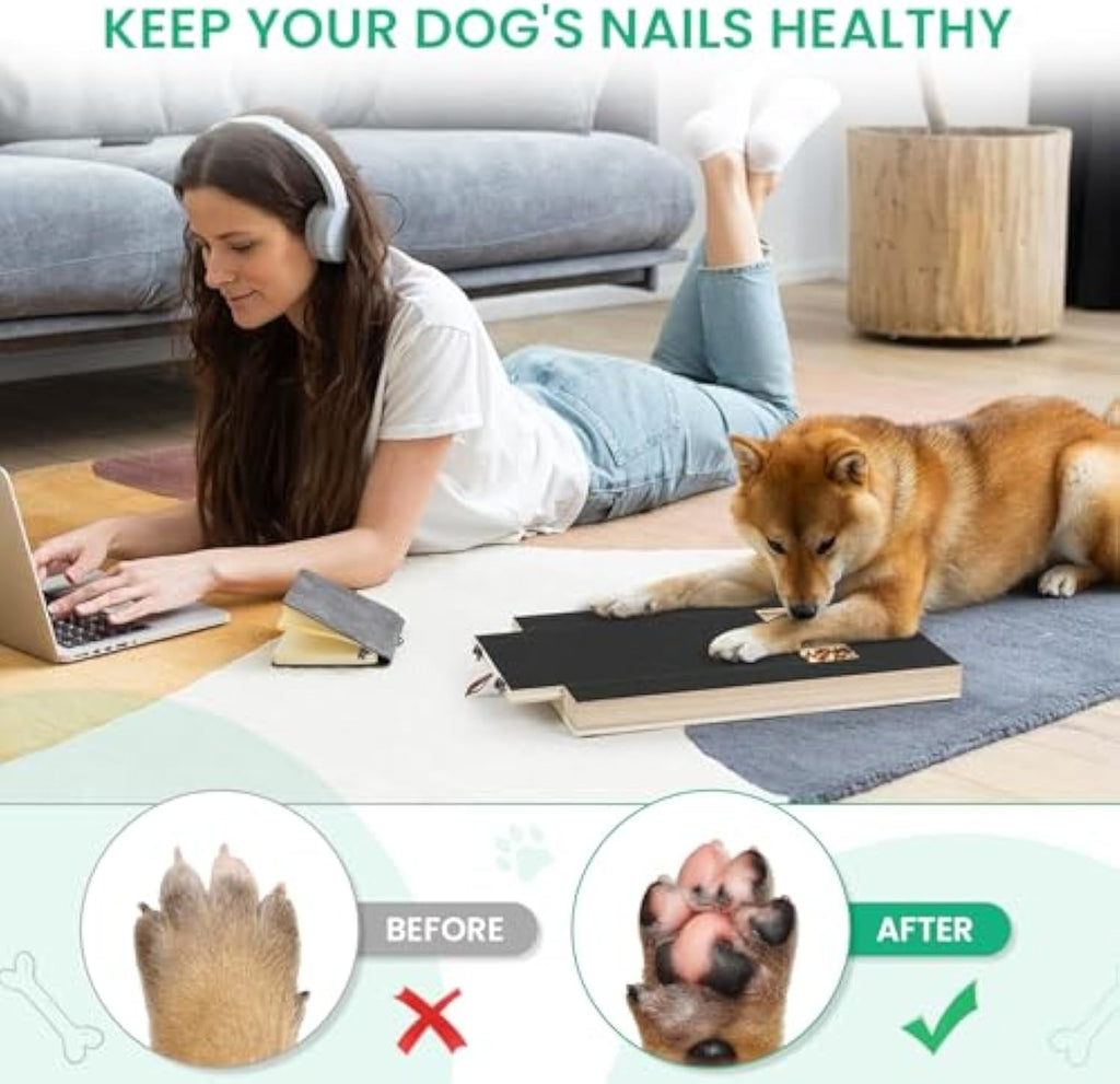 Tabla de Lijado de Uñas para Perros con Caja de Premios