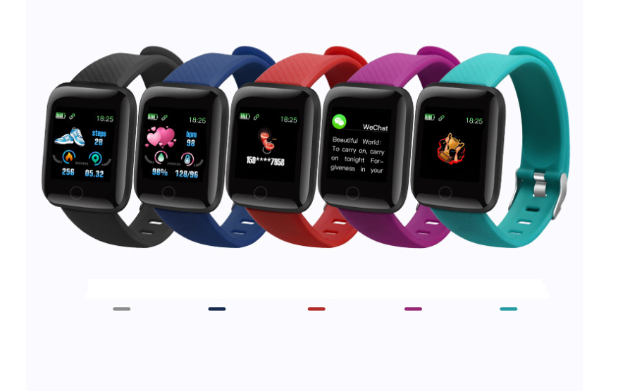Pulsera Inteligente 116N con Monitor de Ritmo Cardíaco