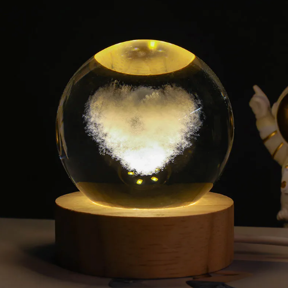 Kristallkugel-Nachtlampe