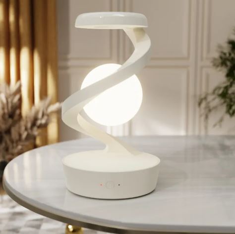 Drehbare Mond-Schreibtischlampe mit kabellosem Laden und Sensorsteuerung