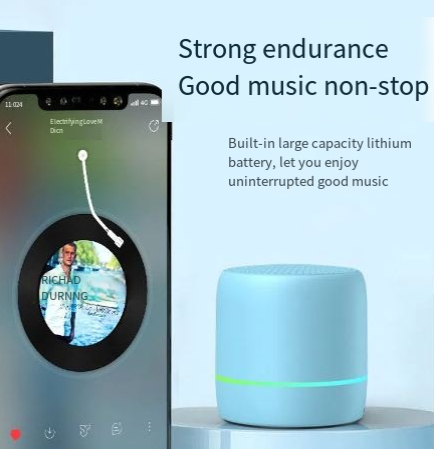 Altavoz Bluetooth Portátil con Voz de IA y Luces