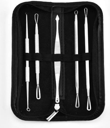 Set de Herramientas de Belleza de 5 Piezas para el Cuidado del Acné y los Pies