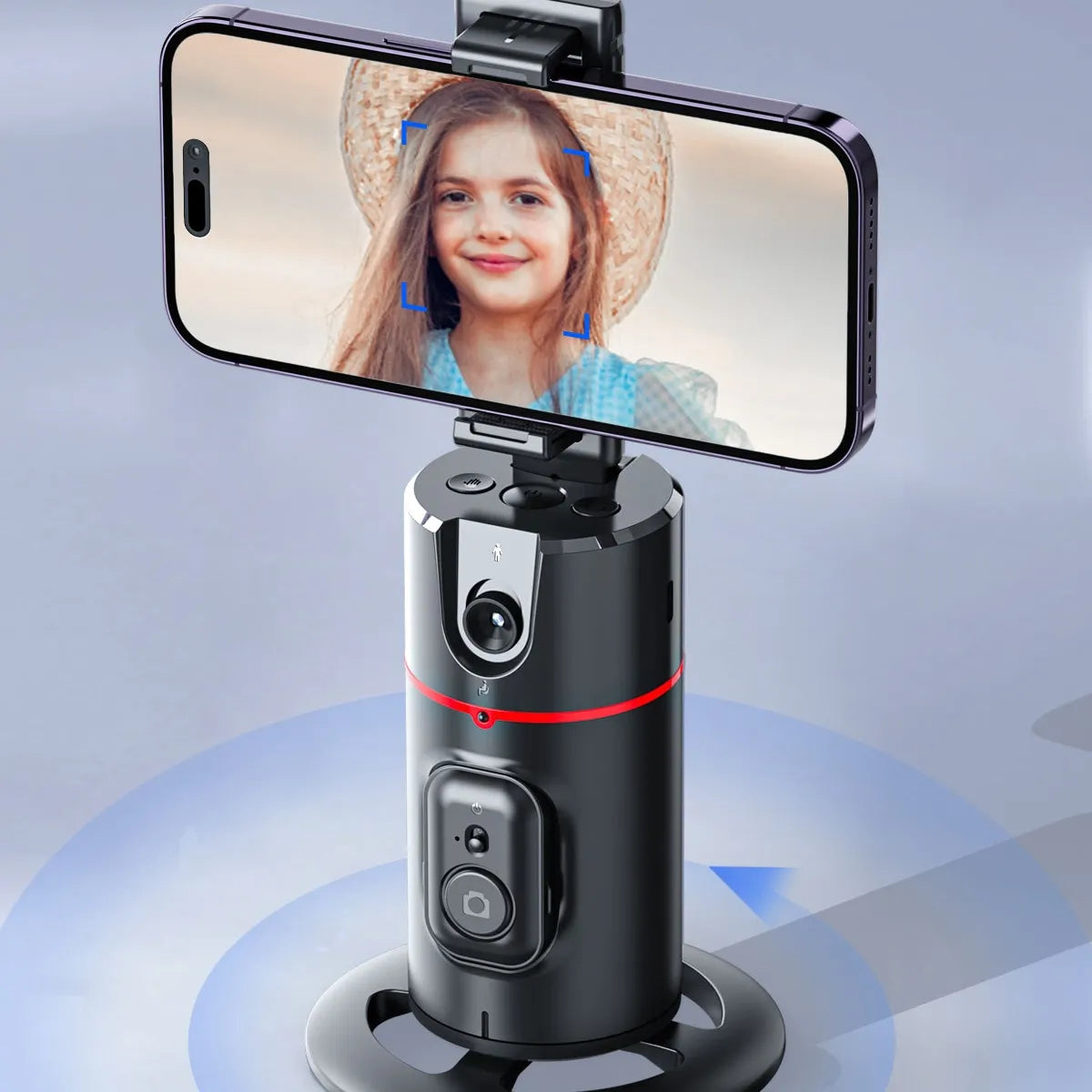 Estabilizador Inteligente de Seguimiento Facial AI de 360°