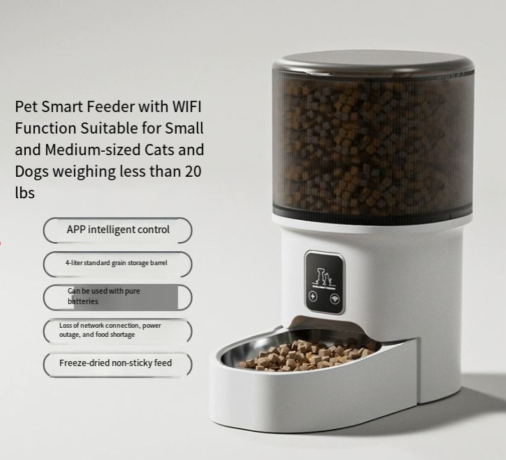 Comedero Automático Inteligente para Mascotas de 6L con Control WiFi Remoto