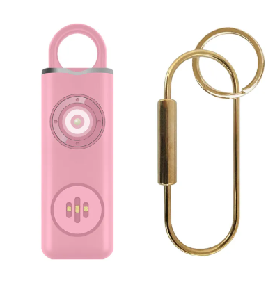 Sirena de Autodefensa y Alarma de Seguridad para Mujeres, Llavero con Luz LED SOS y Alarma Personal de Seguridad