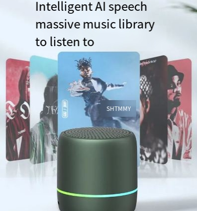 Altavoz Bluetooth Portátil con Voz de IA y Luces