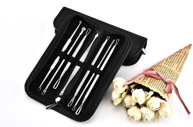 Set de Herramientas de Belleza de 5 Piezas para el Cuidado del Acné y los Pies