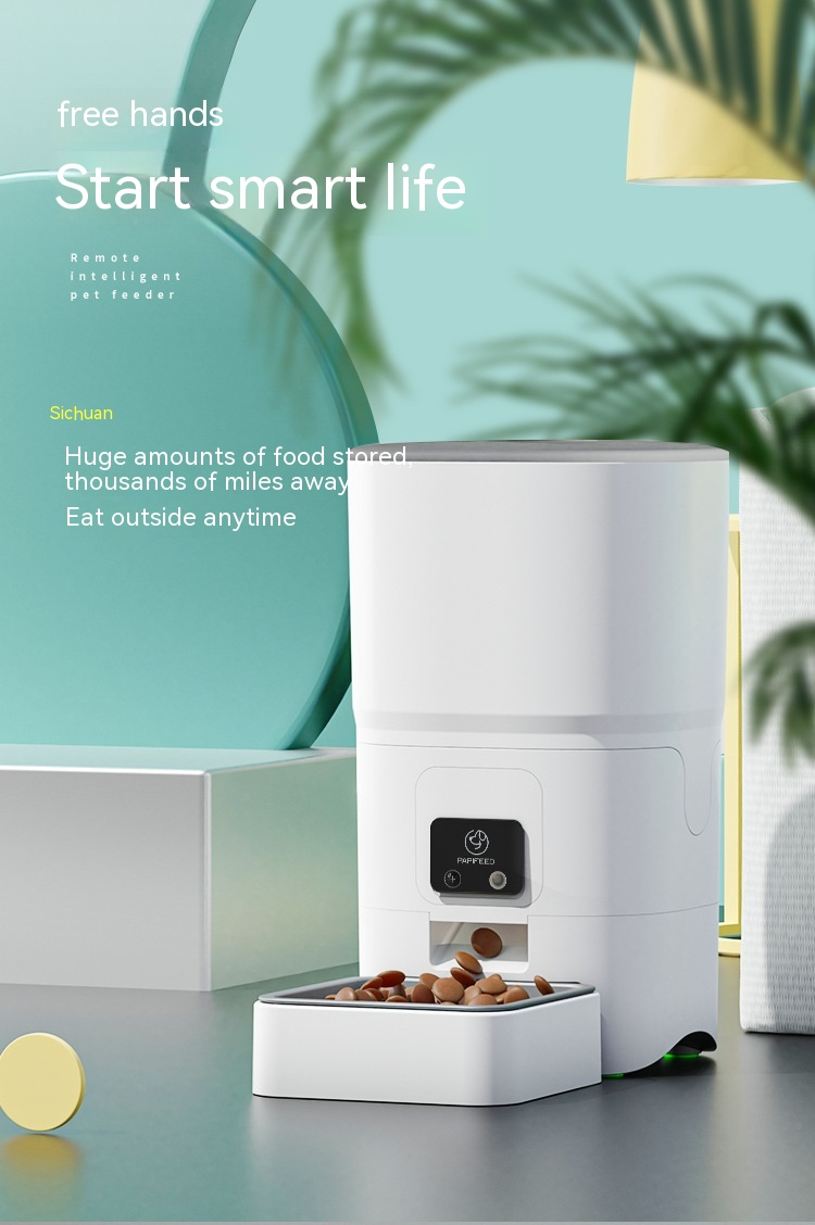 Comedero Automático Inteligente para Mascotas de 6L con Control WiFi Remoto
