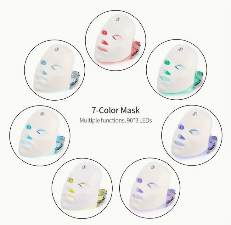 Máscara Facial de Terapia LED para Rejuvenecimiento de la Piel
